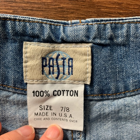 Vintage 90s Button Front Mini Jean Skirt - Picture 4 of 4